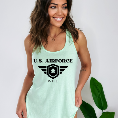 U.S. Airforce Wife - Women's Racerback Tank