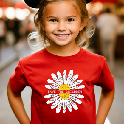 Save The Children Sunflower - Youth Short Sleeve T-Shirt