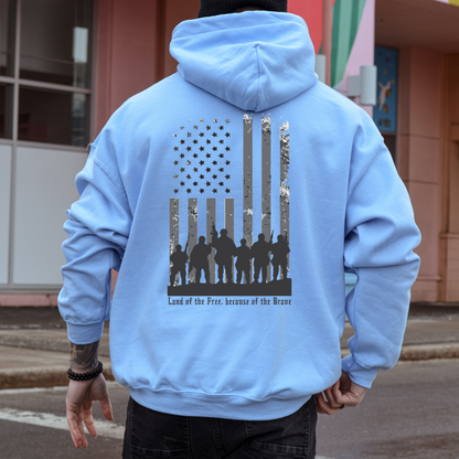 Land of the Free, Because of the Brave - Unisex Hoodie