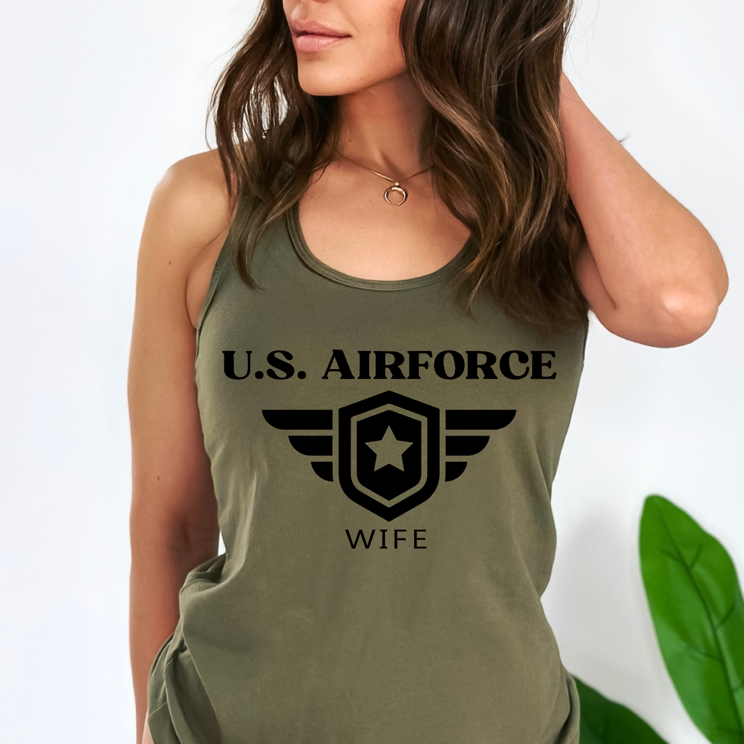 U.S. Airforce Wife - Women's Racerback Tank