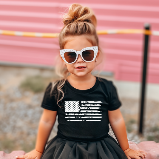 American Flag - Toddler Jersey T-Shirt