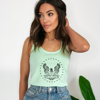 We The People Eagle - Women's Racerback Tank