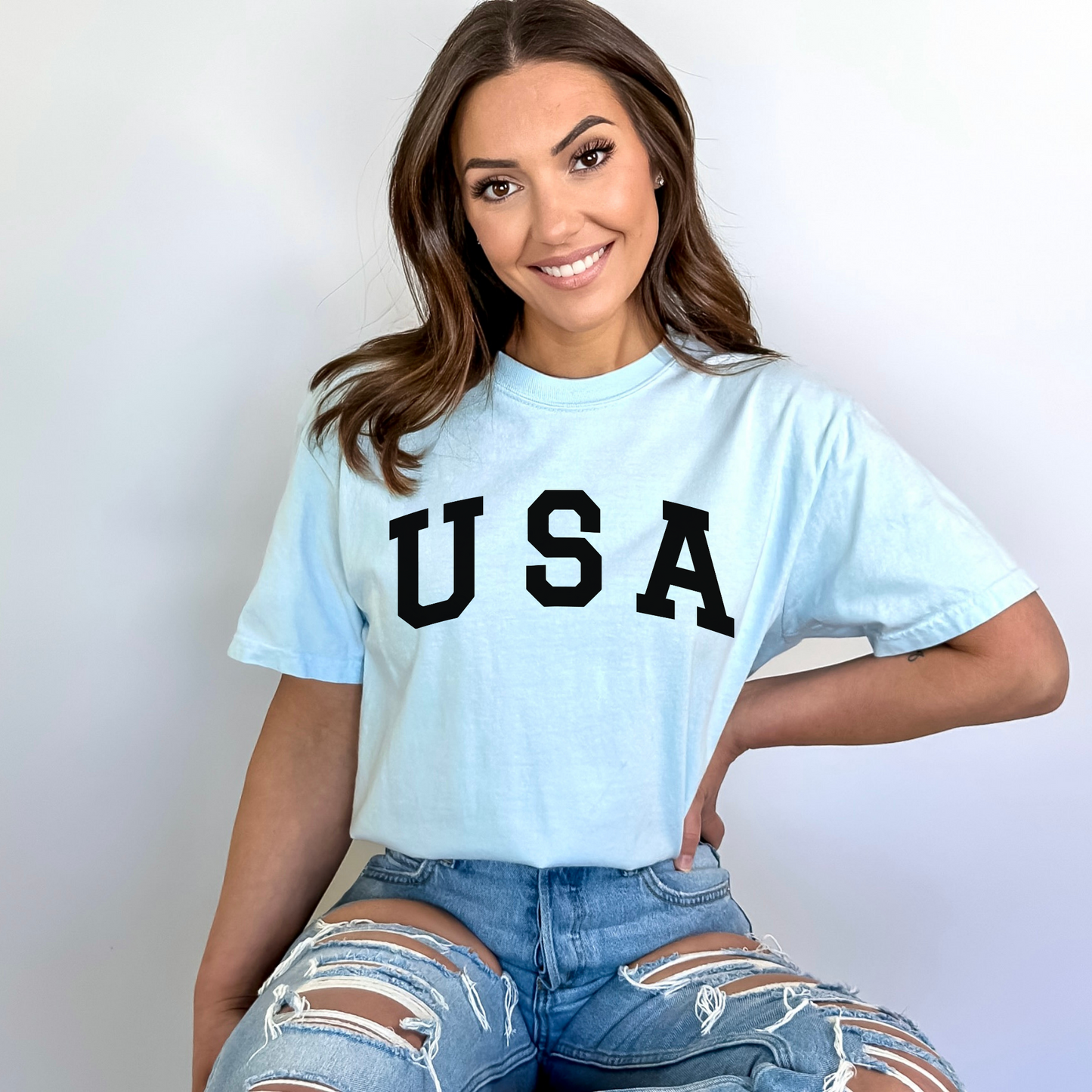 USA - Unisex Garment-Dyed Heavyweight Tee