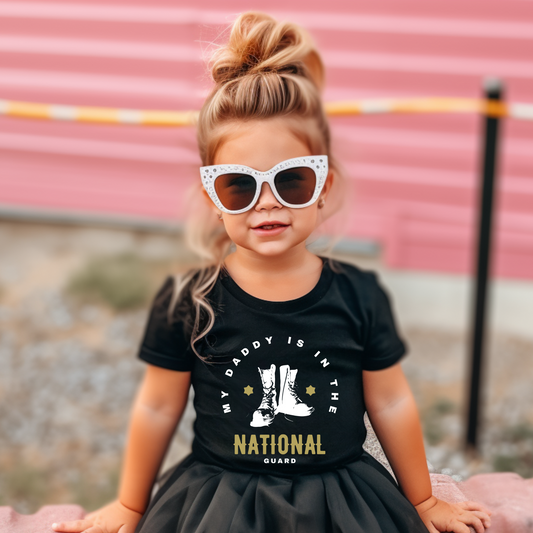 My Daddy is in the National Guard - Toddler Jersey Tee