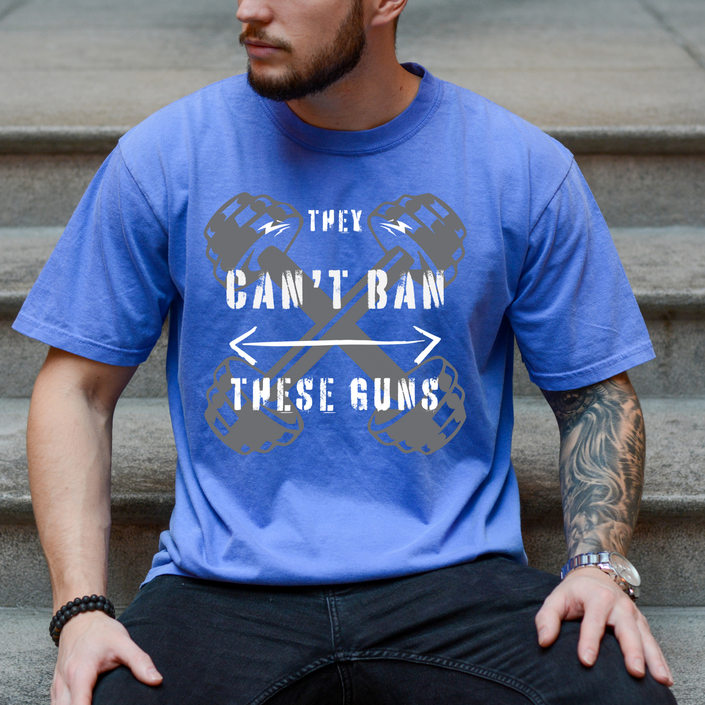 Can't Ban These Guns - Unisex Garment-Dyed Heavyweight T-Shirt