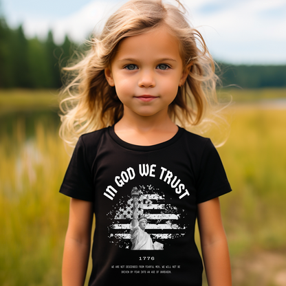 In God We Trust Lady Liberty - Youth Short Sleeve T-Shirt