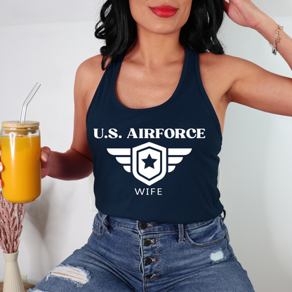 U.S. Airforce Wife - Women's Racerback Tank