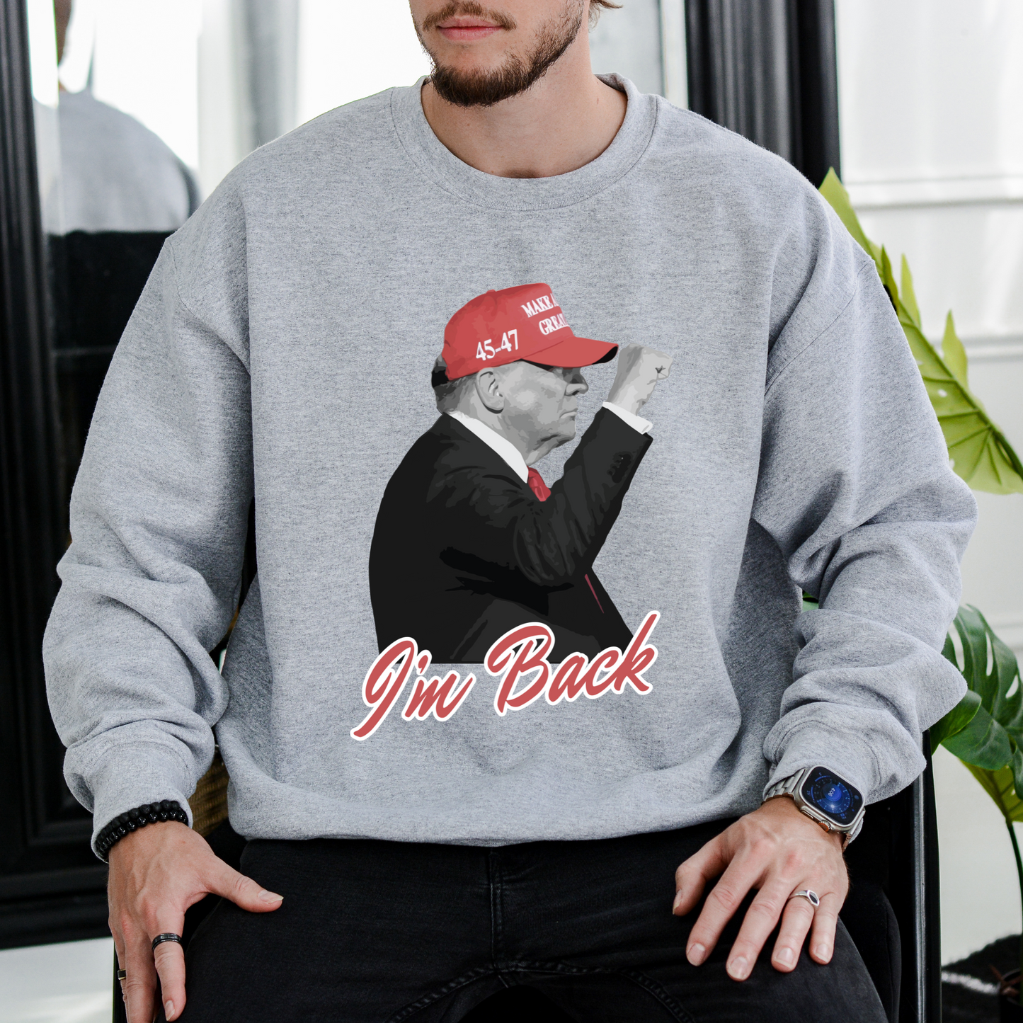 Trump "I'm Back" - Unisex Crewneck Sweatshirt