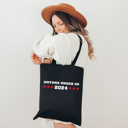 Anyone Under 80 - Cotton Canvas Tote Bag
