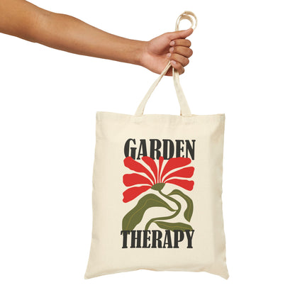 Garden Therapy - Cotton Canvas Tote Bag
