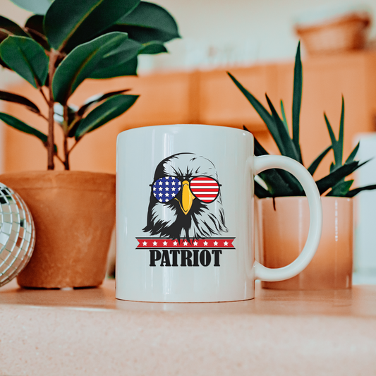 Patriot Eagle - White Glossy Mug