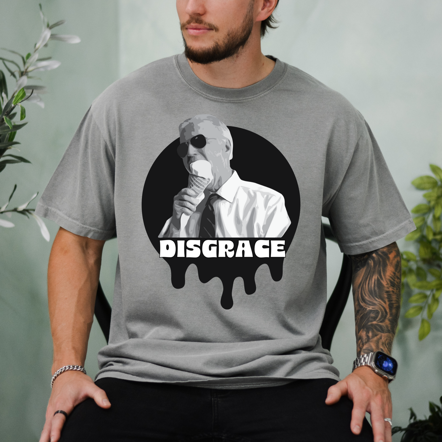 Joe Biden Disgrace - Unisex Garment-Dyed Heavyweight Tee