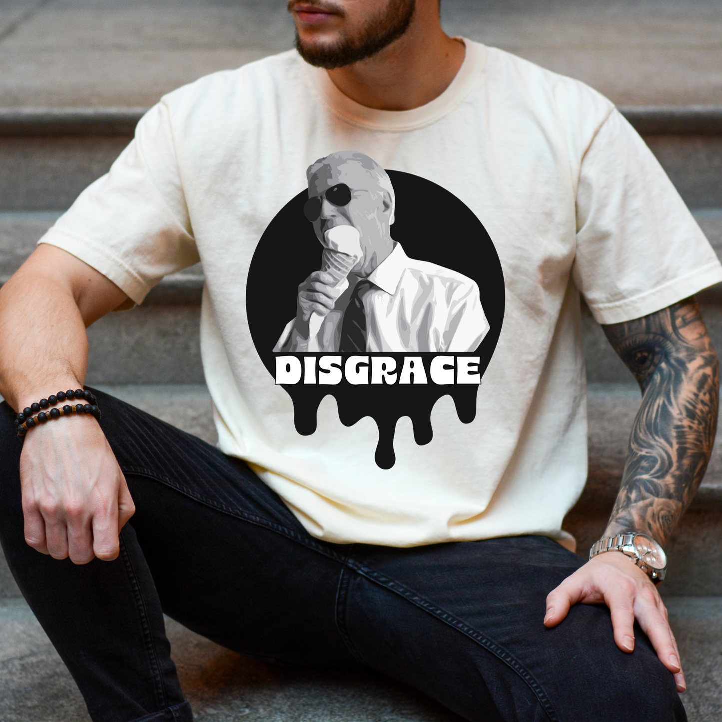 Joe Biden Disgrace - Unisex Garment-Dyed Heavyweight Tee