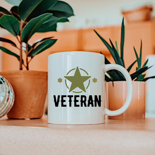 Veteran - White Glossy Mug