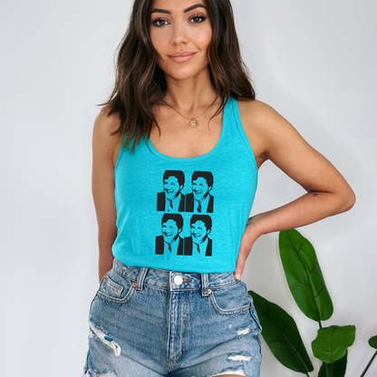 Tucker Warhol Style - Women's Racerback Tank