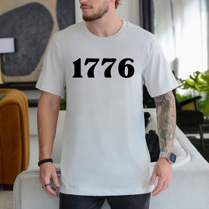 1776 grey unisex jersey t-shirt