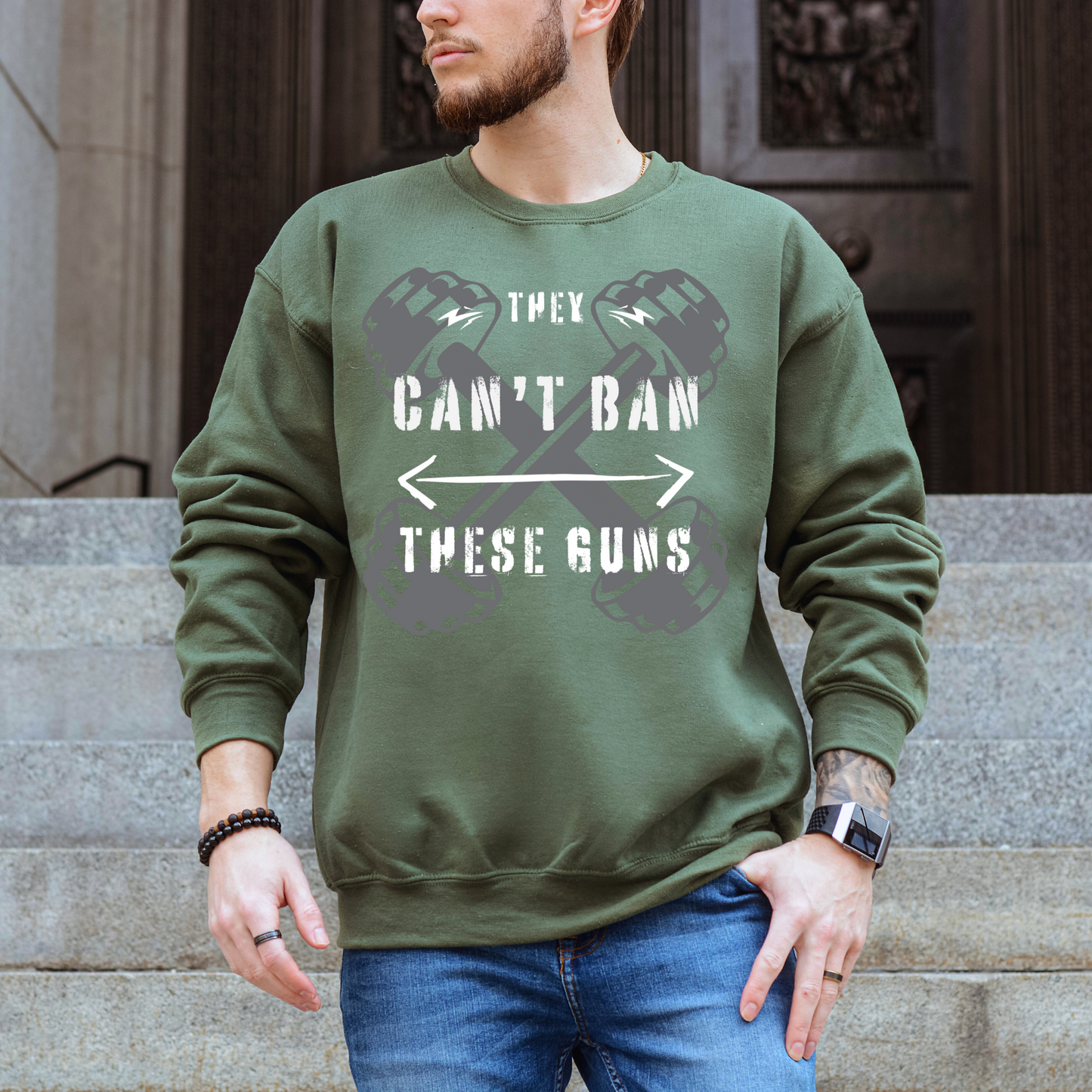 Can't Ban These Guns - Unisex Crewneck Sweatshirt