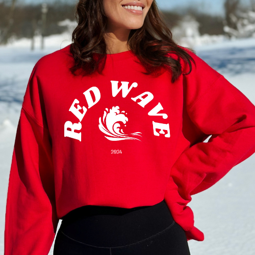 Red Wave 2024 - Unisex Crewneck Sweatshirt