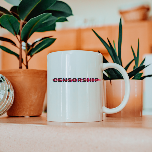 Anti Censorship - White Glossy Mug
