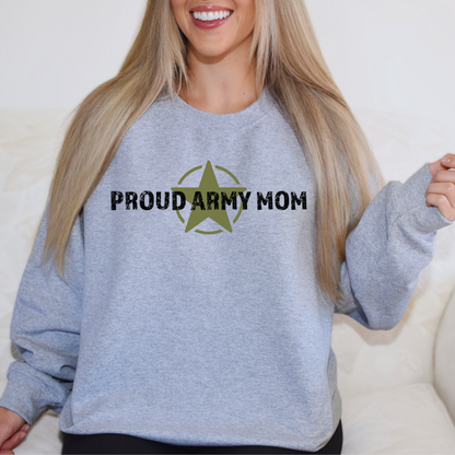 Proud Army Mom - Unisex Crewneck Sweatshirt