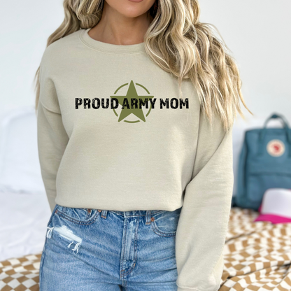 Proud Army Mom - Unisex Crewneck Sweatshirt
