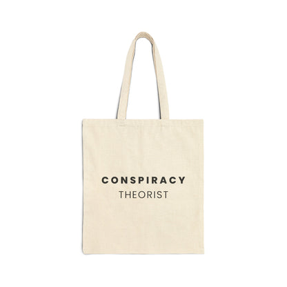 Conspiracy Theorist - Cotton Canvas Tote Bag