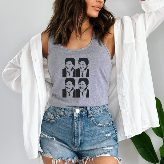 Tucker Warhol Style - Women's Racerback Tank