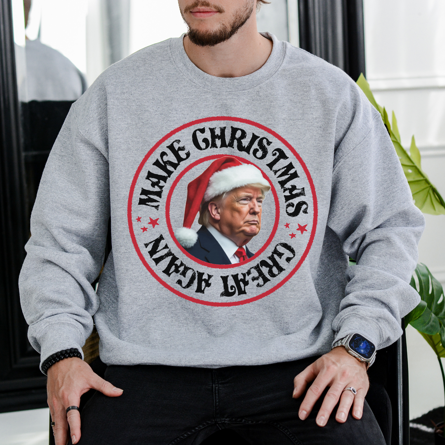 Make Christmas Great Again - Unisex Crewneck Sweatshirt