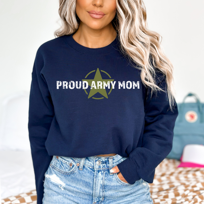 Proud Army Mom - Unisex Crewneck Sweatshirt