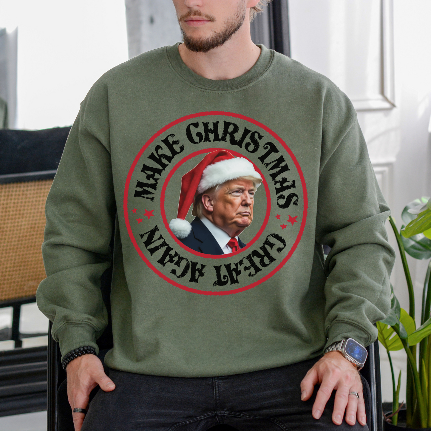 Make Christmas Great Again - Unisex Crewneck Sweatshirt