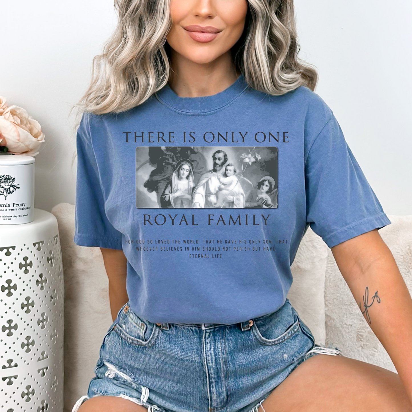 There is Only One Royal Family - Unisex Garment-Dyed Heavyweight Tee