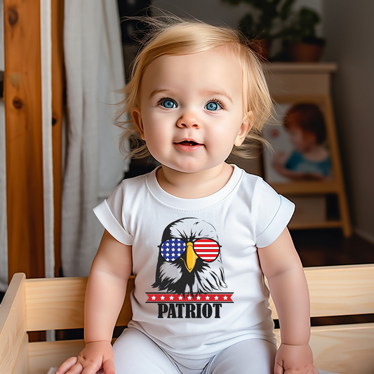 Patriotic Eagle - Baby Jersey Tee