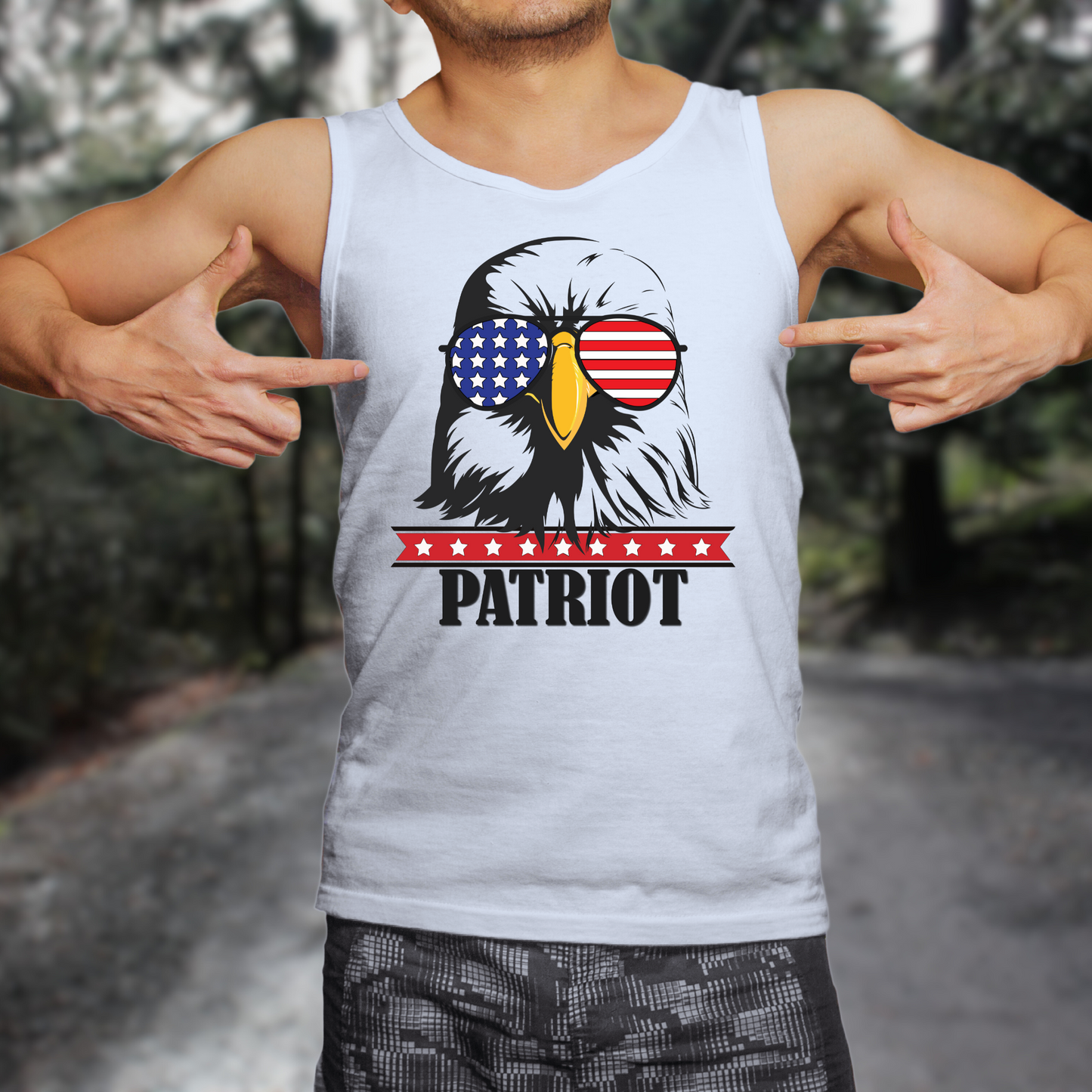 Patriot Eagle - Unisex Jersey Tank Top