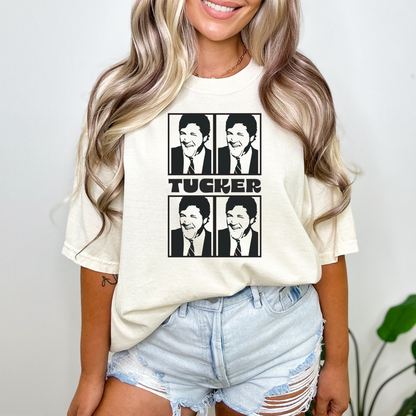 Tucker Warhol Style Black & White - Unisex Garment-Dyed Heavyweight Tee
