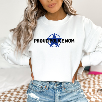 Proud Police Mom - Unisex Crewneck Sweatshirt
