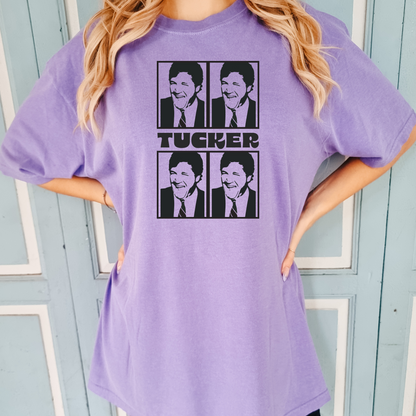 Tucker Warhol Style Black & White - Unisex Garment-Dyed Heavyweight Tee