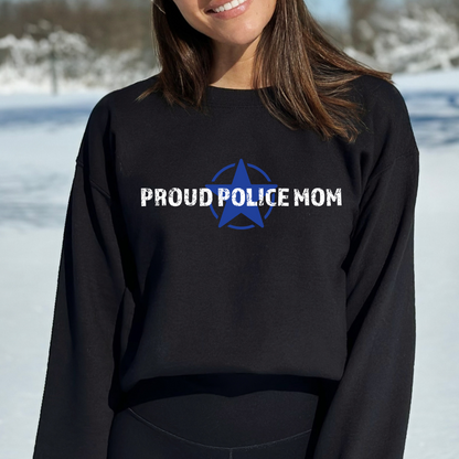 Proud Police Mom - Unisex Crewneck Sweatshirt