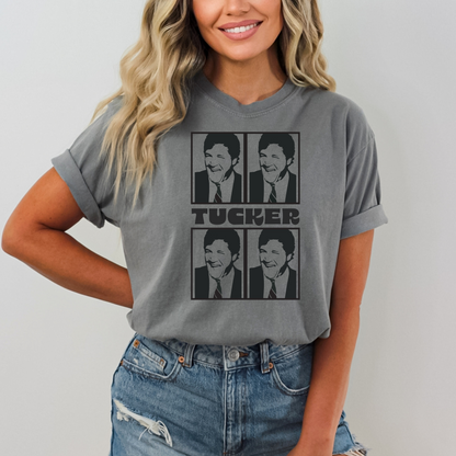 Tucker Warhol Style Black & White - Unisex Garment-Dyed Heavyweight Tee