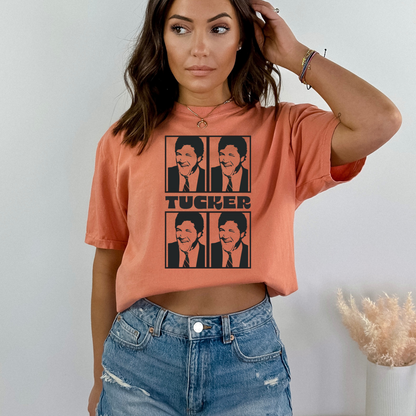 Tucker Warhol Style Black & White - Unisex Garment-Dyed Heavyweight Tee