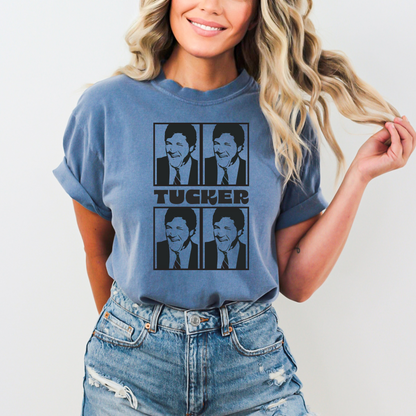 Tucker Warhol Style Black & White - Unisex Garment-Dyed Heavyweight Tee