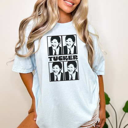Tucker Warhol Style Black & White - Unisex Garment-Dyed Heavyweight Tee