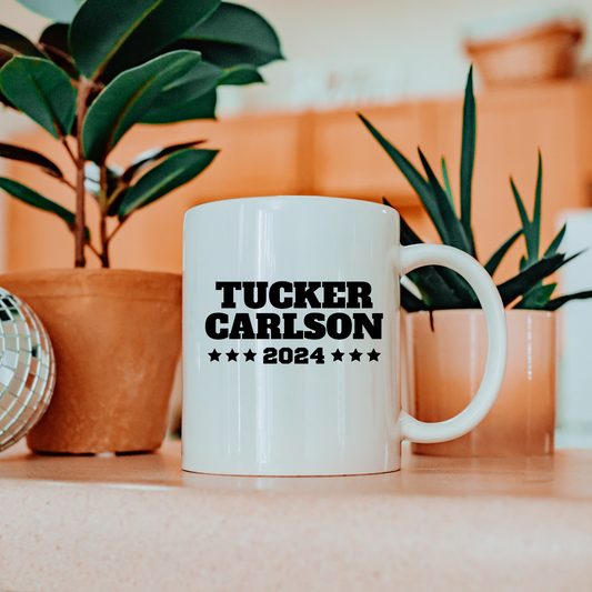 Tucker Carlson 2024 - White Glossy Mug