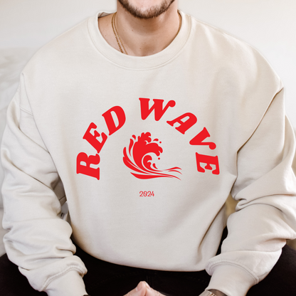 Red Wave 2024 - Unisex Crewneck Sweatshirt