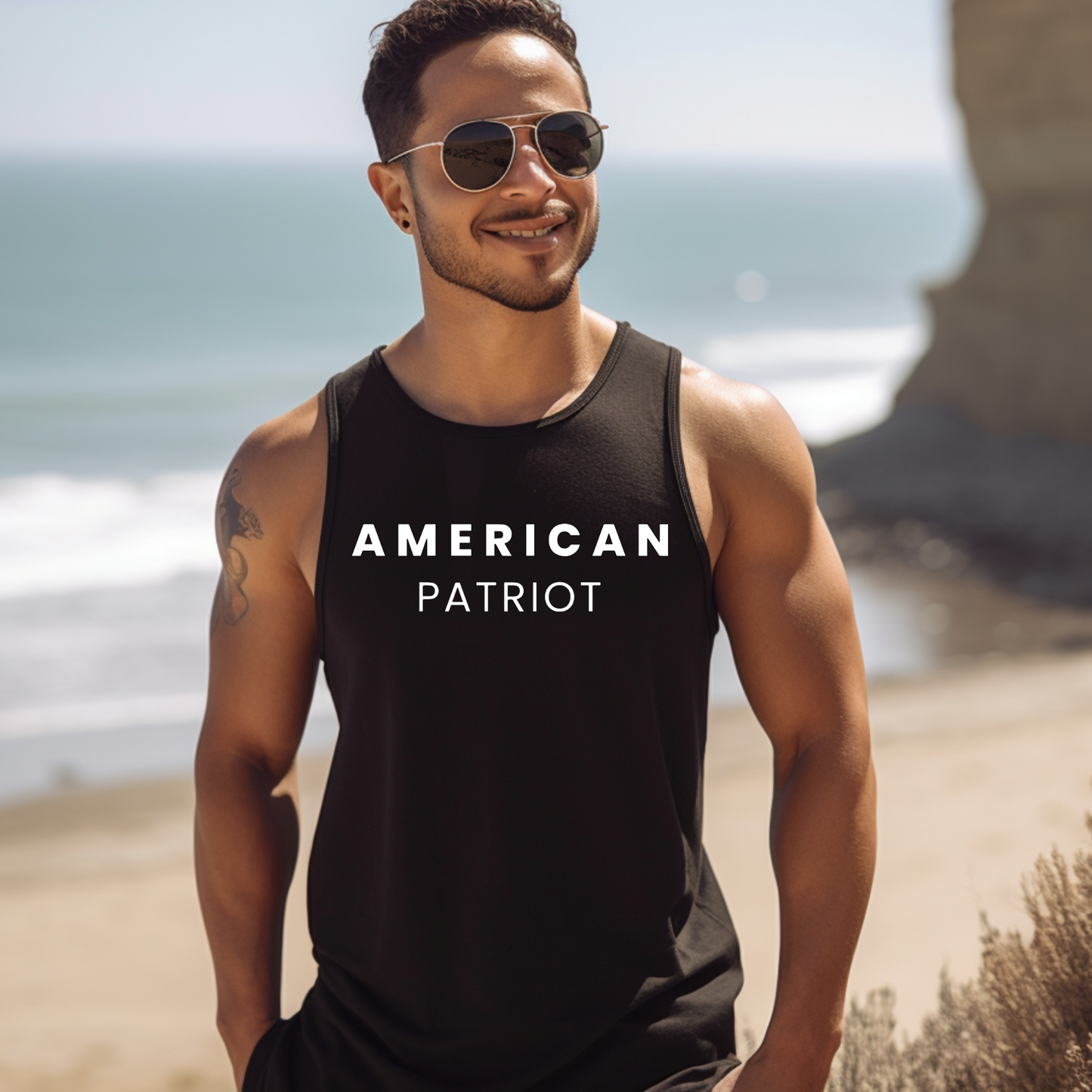 American Patriot - Unisex Jersey Tank Top