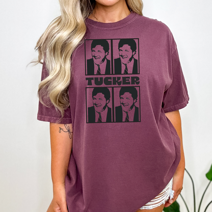 Tucker Warhol Style Black & White - Unisex Garment-Dyed Heavyweight Tee