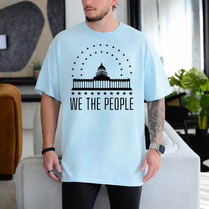 We The People's House - Unisex Garment-Dyed Heavyweight Tee