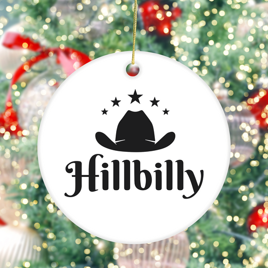 Hillbilly - Ceramic Ornament