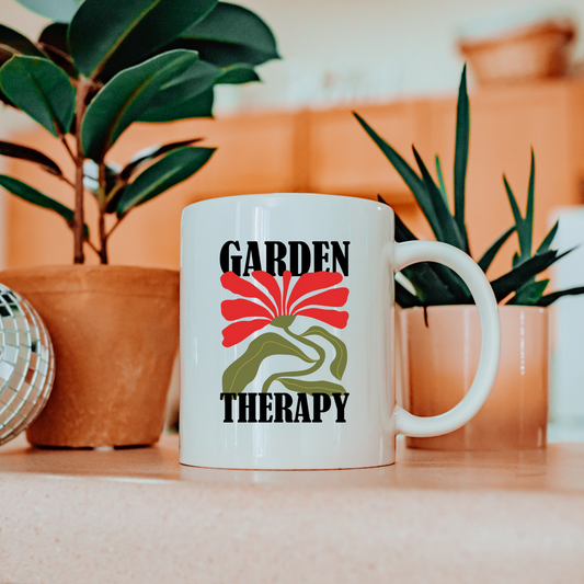 Garden Therapy - White Glossy Mug