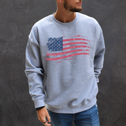 American Flag - Unisex Crewneck Sweatshirt