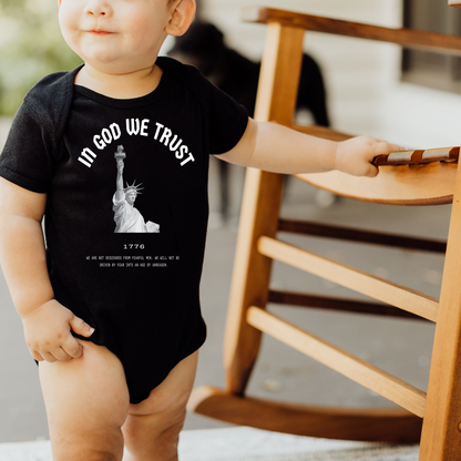 In God We Trust Lady Liberty - Baby Onesie